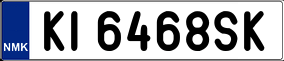 Trailer License Plate